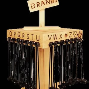 Custom Initial Branding Iron, Wood, Leather, Steak Grilling