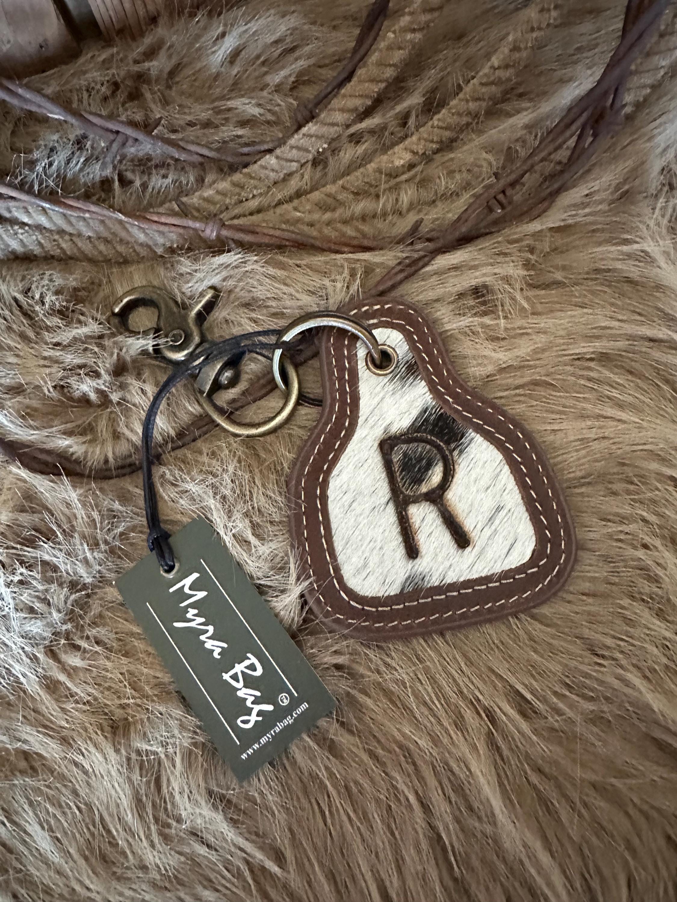 Cowhide Key Ring: Personalized Western Leather, Custom Branded - Etsy