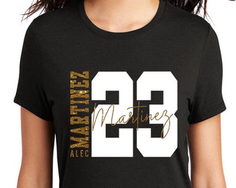 Any VGK Player signature and number T-Shirt