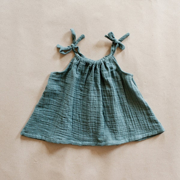 Swing Top PDF Sewing Pattern - Tie Strap Design (0-10 Years)