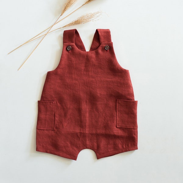 Charlie Harem Romper PDF Sewing Pattern – Gender Neutral Baby Jumpsuit (Sizes 0-5T)