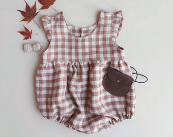 Anne-Marie bubble romper patrón de costura pdf - archivos en capas, 8.5"x11", A0, y formato proyector-romper-baby romper-bubble romper -pierna con volantes