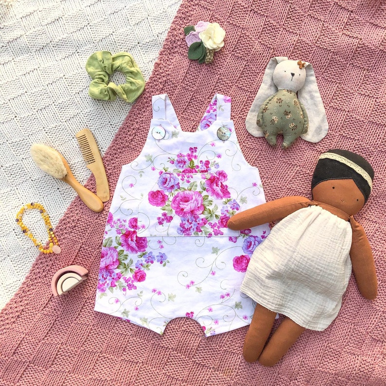 Charlie romper pdf sewing pattern harem romper baby jumpsuit-gender neutral layered letter, A0, and projector files-boy rompe overalls image 4