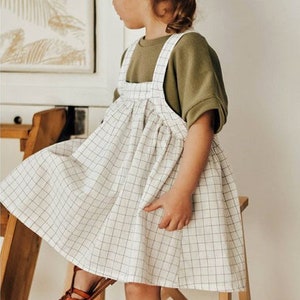 Adele pinafore pdf sewing pattern Now with layered PDF, A0, and projector files oversized pinafore pinafore suspender skirt image 5