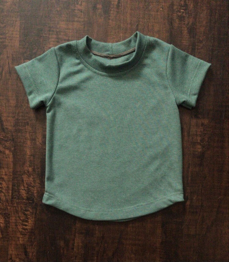 Blake Tee shirt sewing pdf pattern Easy tee kids tee projector file layered pdf-children's tee shirt-baby tee shirt-long sleeve tee image 4