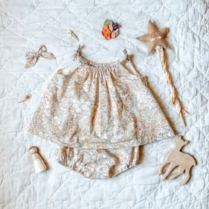Swing Set bundle pdf sewing pattern tank top and shorts pdf sewing pattern tank and bloomers baby outfit pdf girls outfit sewing image 6