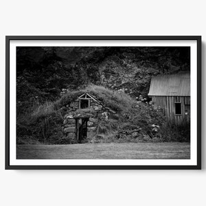 Skandinavischer Druck, Isländisch Fotografie, Nordische Wanddekoration, Einzigartige Kunst, Einzigartige Kunst, Berg Wohndekor, Grasige Hügel, Landschaftsfotografie