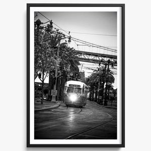 Trolley Print, San Francisco Photography, Pier 39 Wall Art, Bay Area Decor, Coastal Home Decor, California Beach Print, Fine Art Photography
