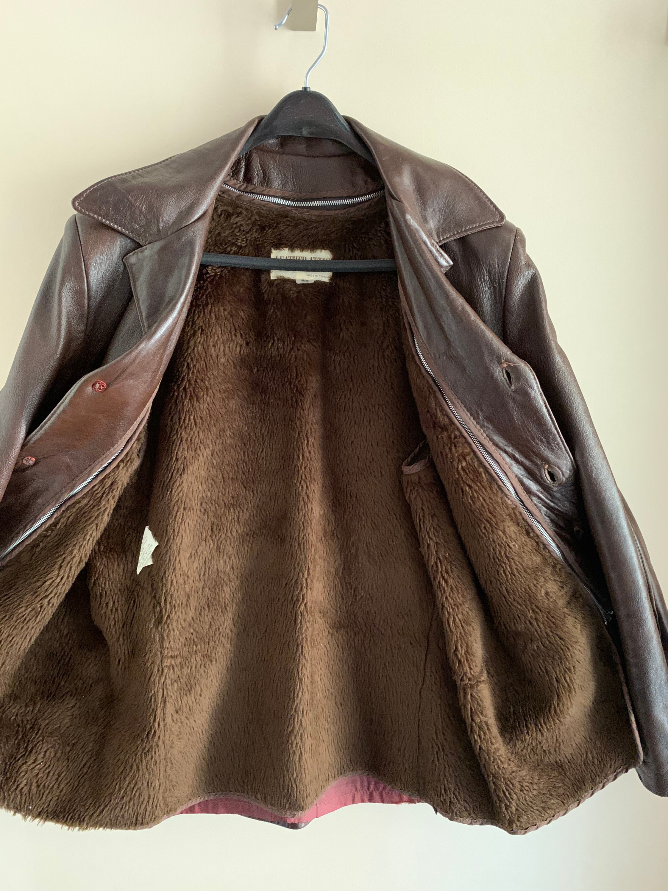 Vintage Leather Attic Jacket - Etsy