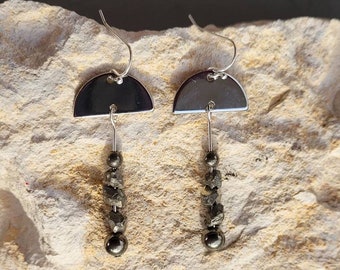 Art Deco Pyrite Earrings