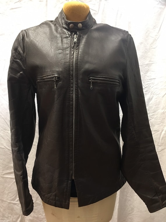 Vintage Brooks leather motorcycle jacket