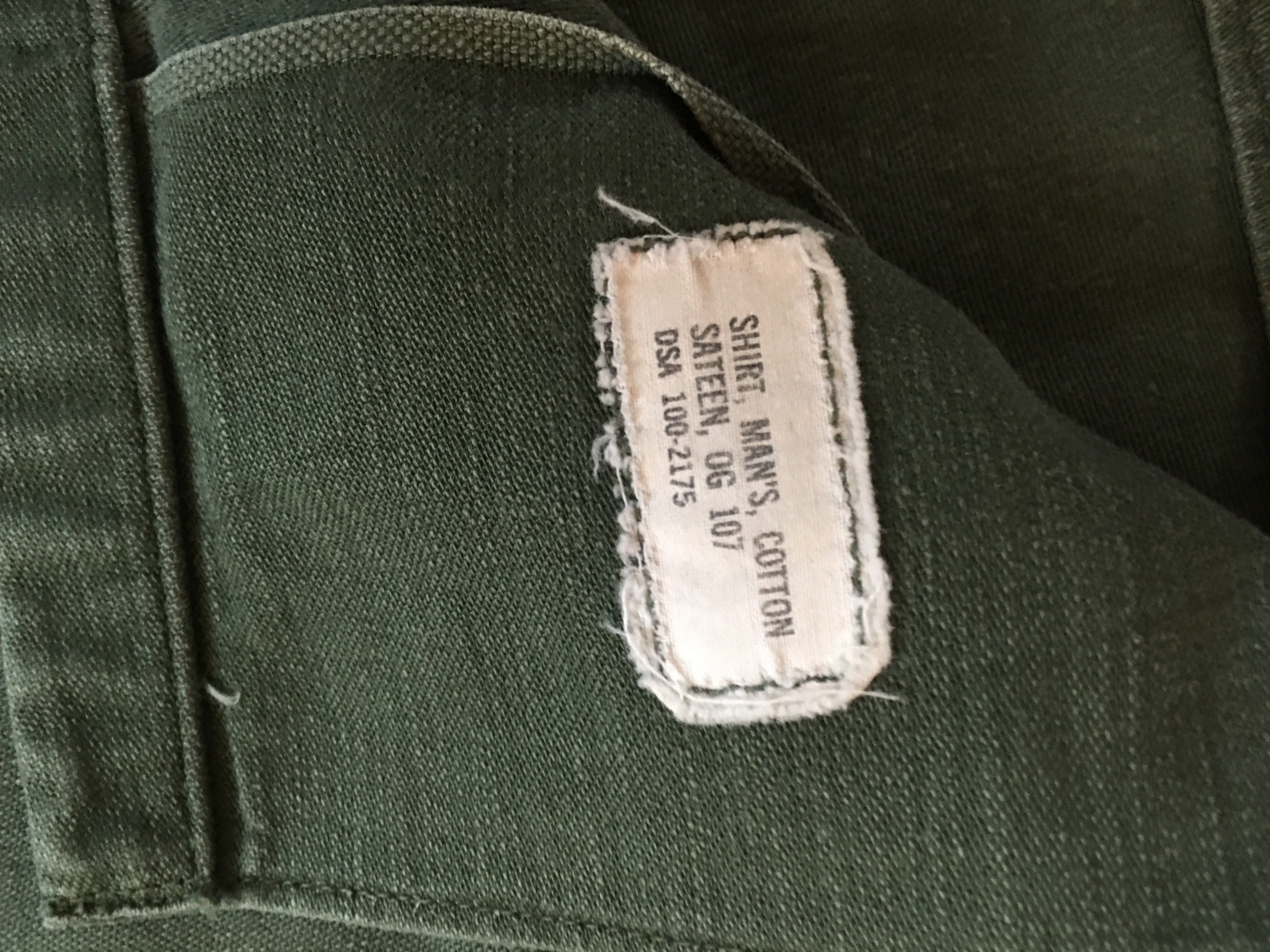 1970s OG 107 Air Force Fatigue Shirt. 15.5x35 Short Sleeve. - Etsy