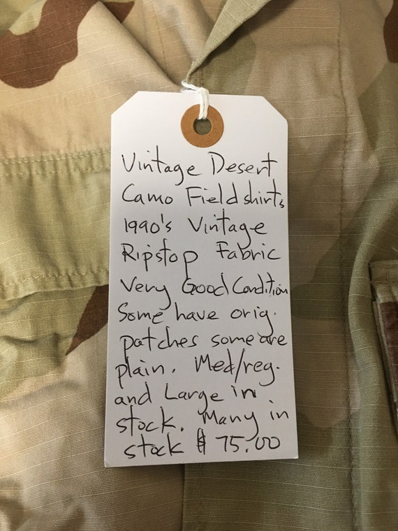 90s Vintage desert camo field shirts - image 2