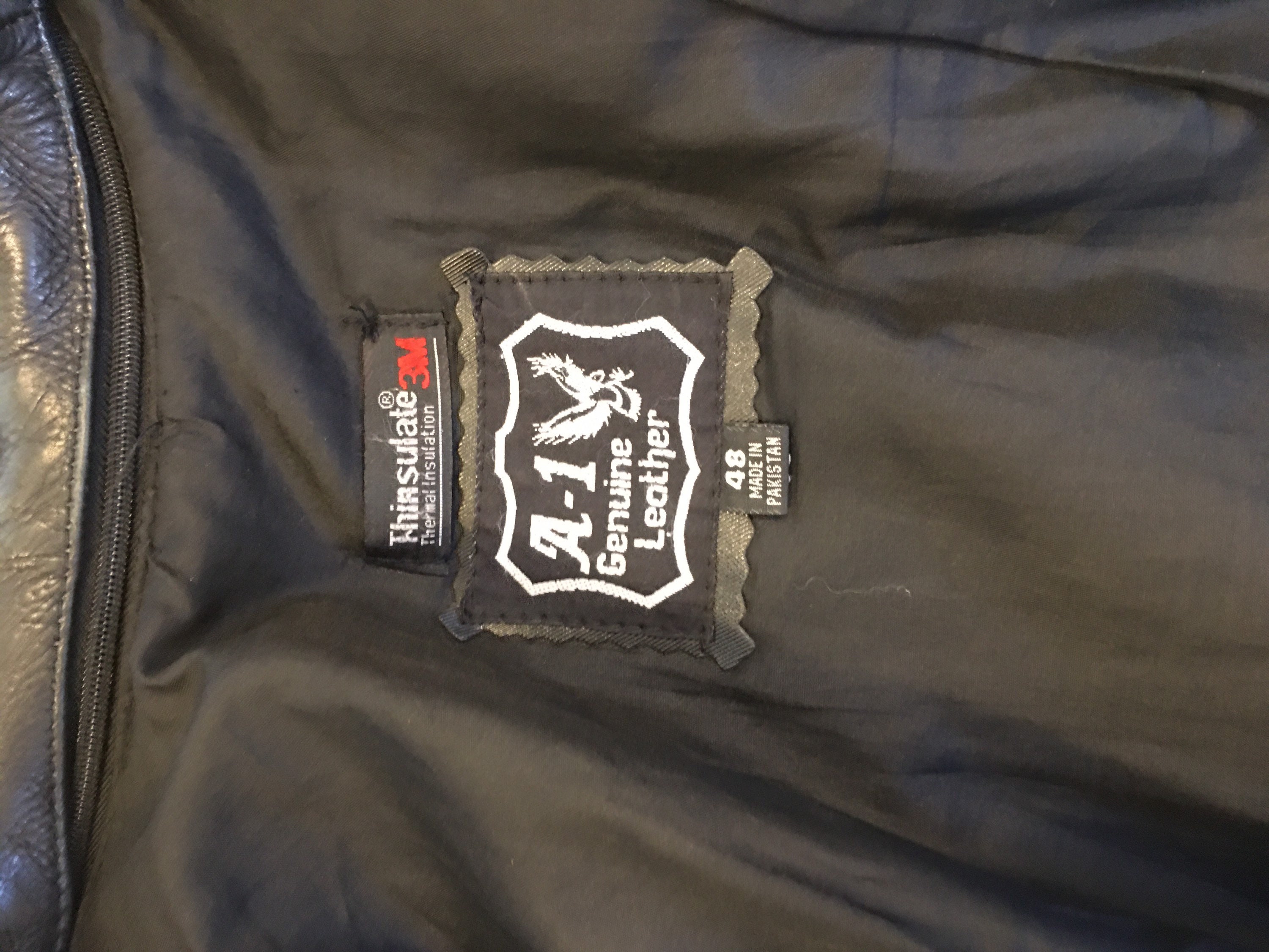 A1 Genuine Leather Jacket. Heavy Duty Leather Jacket. Size Etsy