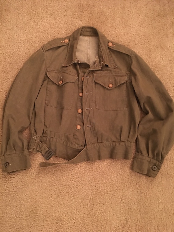 1950’s Denim Battledress jacket. Very rare and in 