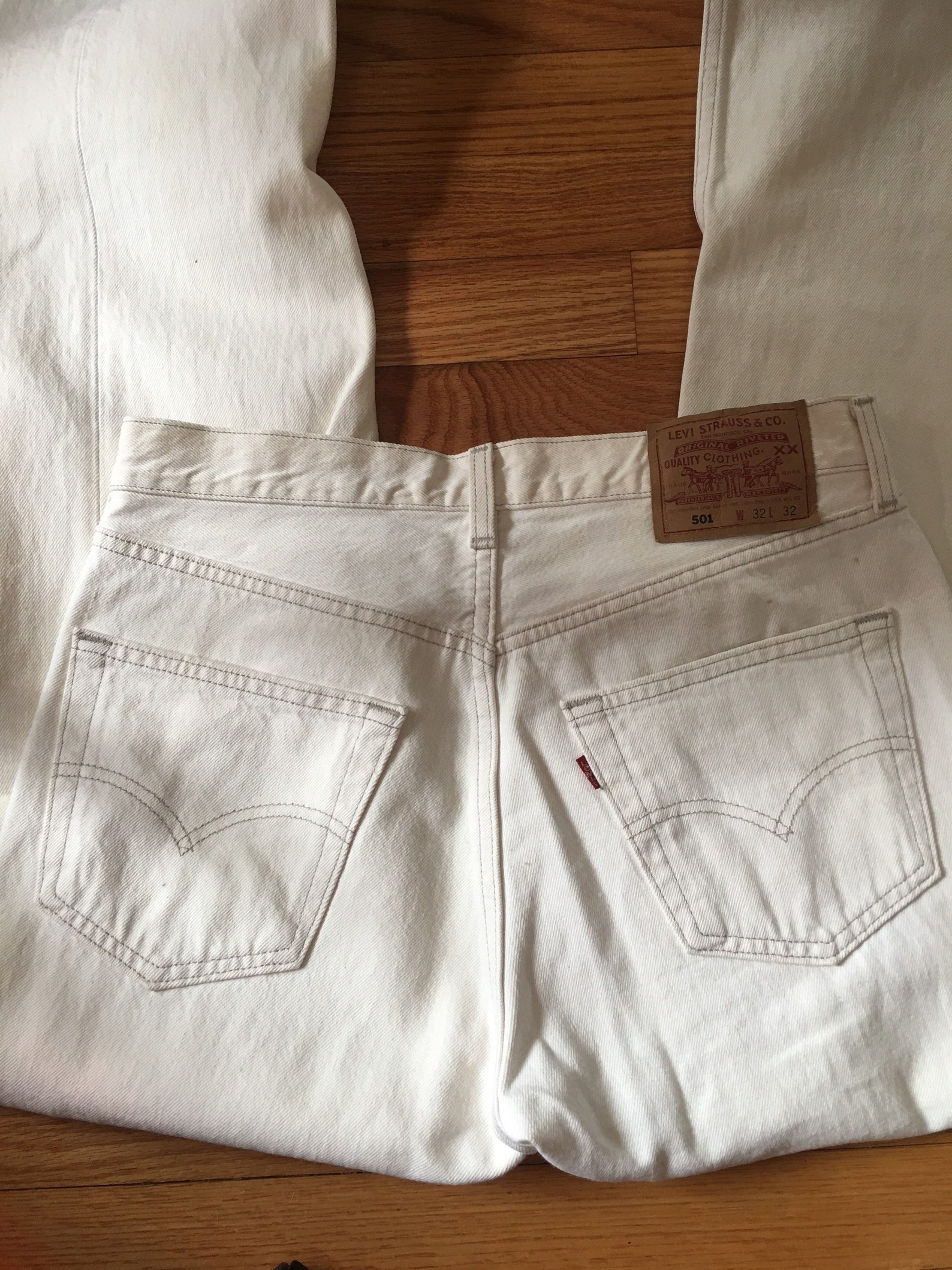 levis cream jeans