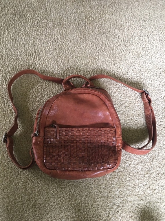 Vilenca Leather Backpack. 4 Compartment 