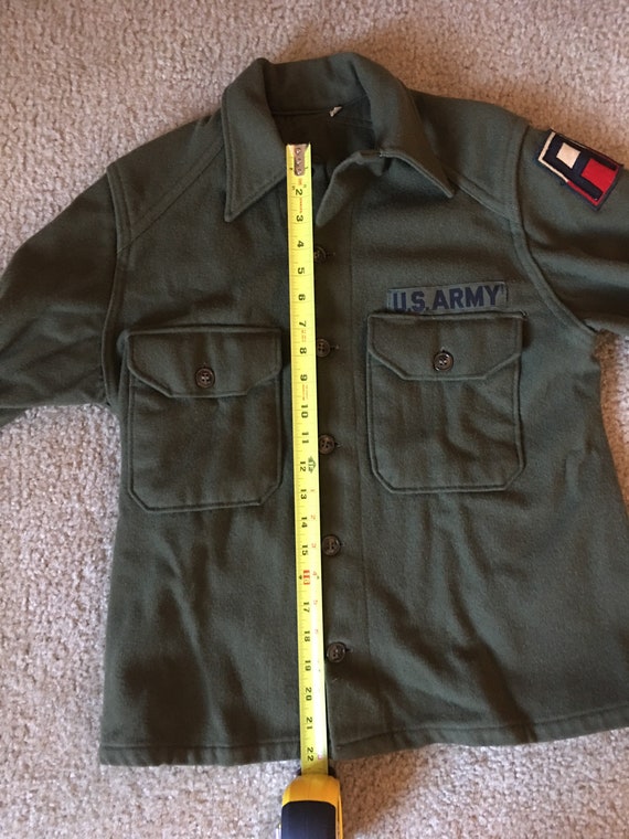 1950 to 1960 wool army shirt. - image 3