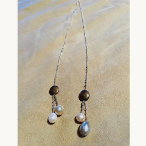 Pearl and Silver statement necklace