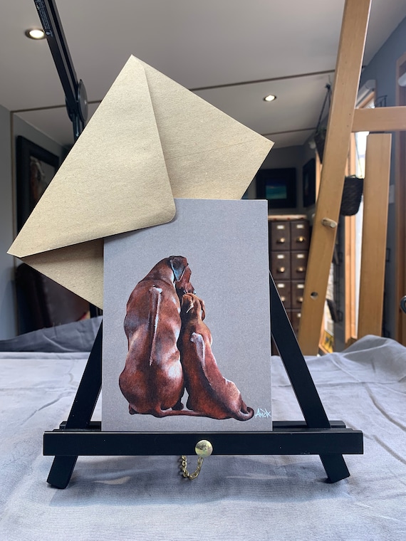 Rhodesian Ridgeback Greeting Card the Apprentice - Etsy