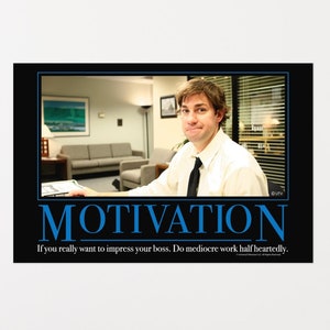 The Office Motivational Poster Motivation Jim Halpert The Office Gifts Posters Funny Posters Motivational Posters Gift Ideas image 3