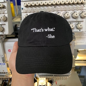 That's What She Said Dad Hat | Dunder Mifflin | The Office | The Office Gifts | Funny Hats | Gifts For Office Fans | The Office Shirt | Hats