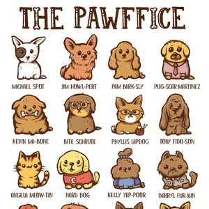 The Pawffice T-Shirt | The Office | Dog Lovers | The Office Gifts | Dog Gifts | Michael Scott | The Office Shirt | The Office Tshirts | Gift