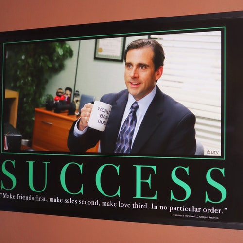The Office Motivational Poster Success Posters Funny - Etsy