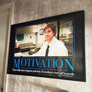 The Office Motivational Poster Motivation Jim Halpert The Office Gifts Posters Funny Posters Motivational Posters Gift Ideas image 1