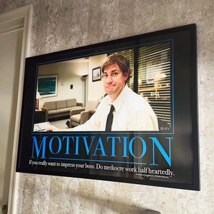 The Office Motivational Poster Motivation Jim Halpert The Office Gifts Posters Funny Posters Motivational Posters Gift Ideas image 1