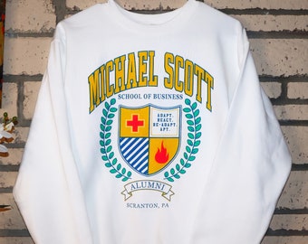 Michael Scott School of Business Unisex Fleece Sweatshirt | Dunder Mifflin Sweatshirt | The Office | The Office Shirt | The Office Gifts