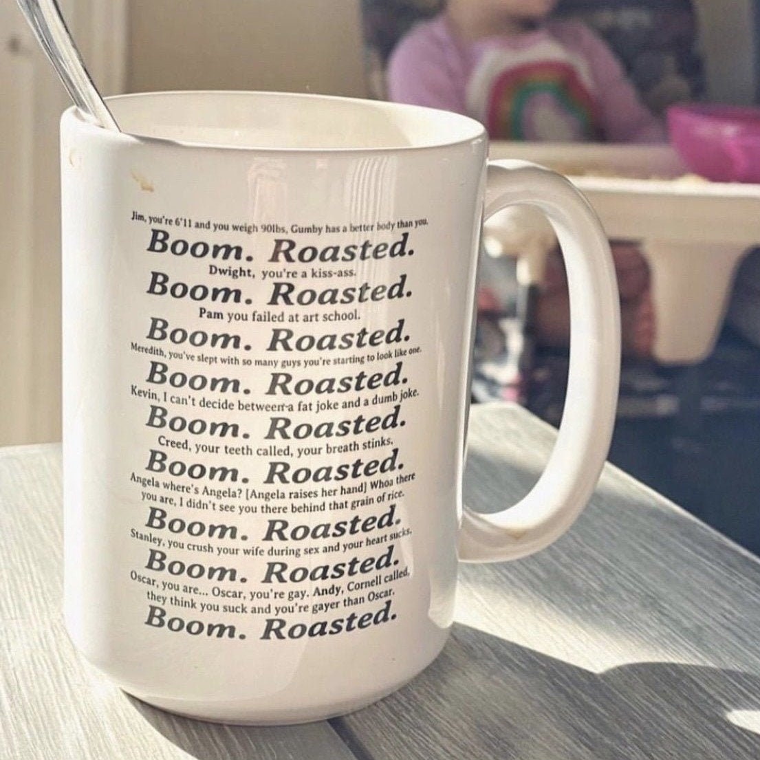 Boom Roasted the Office Coffee Mug Funny Coffee Mugs Etsy