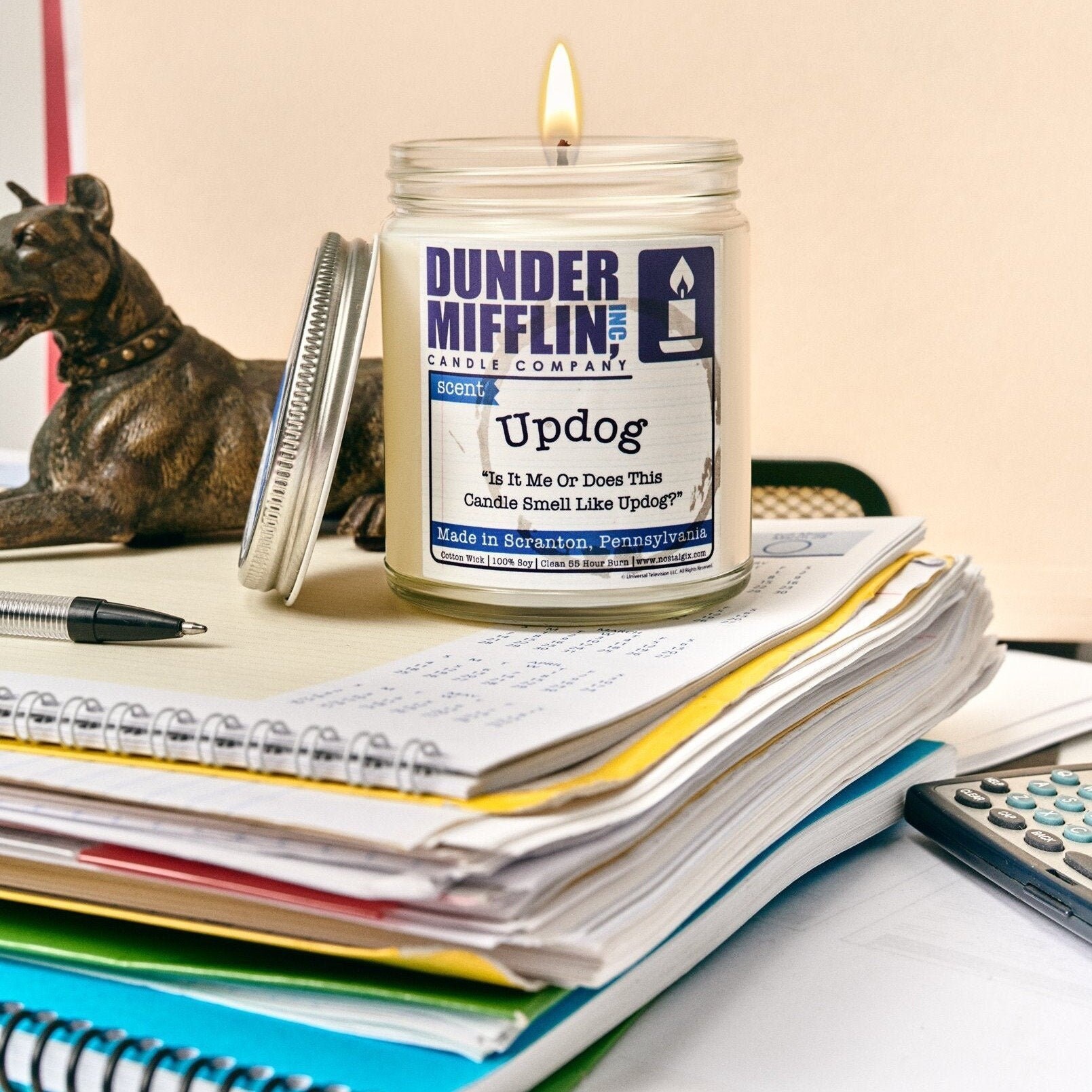 Updog Scented Candle Candles the Office Gag Gift Funny Etsy