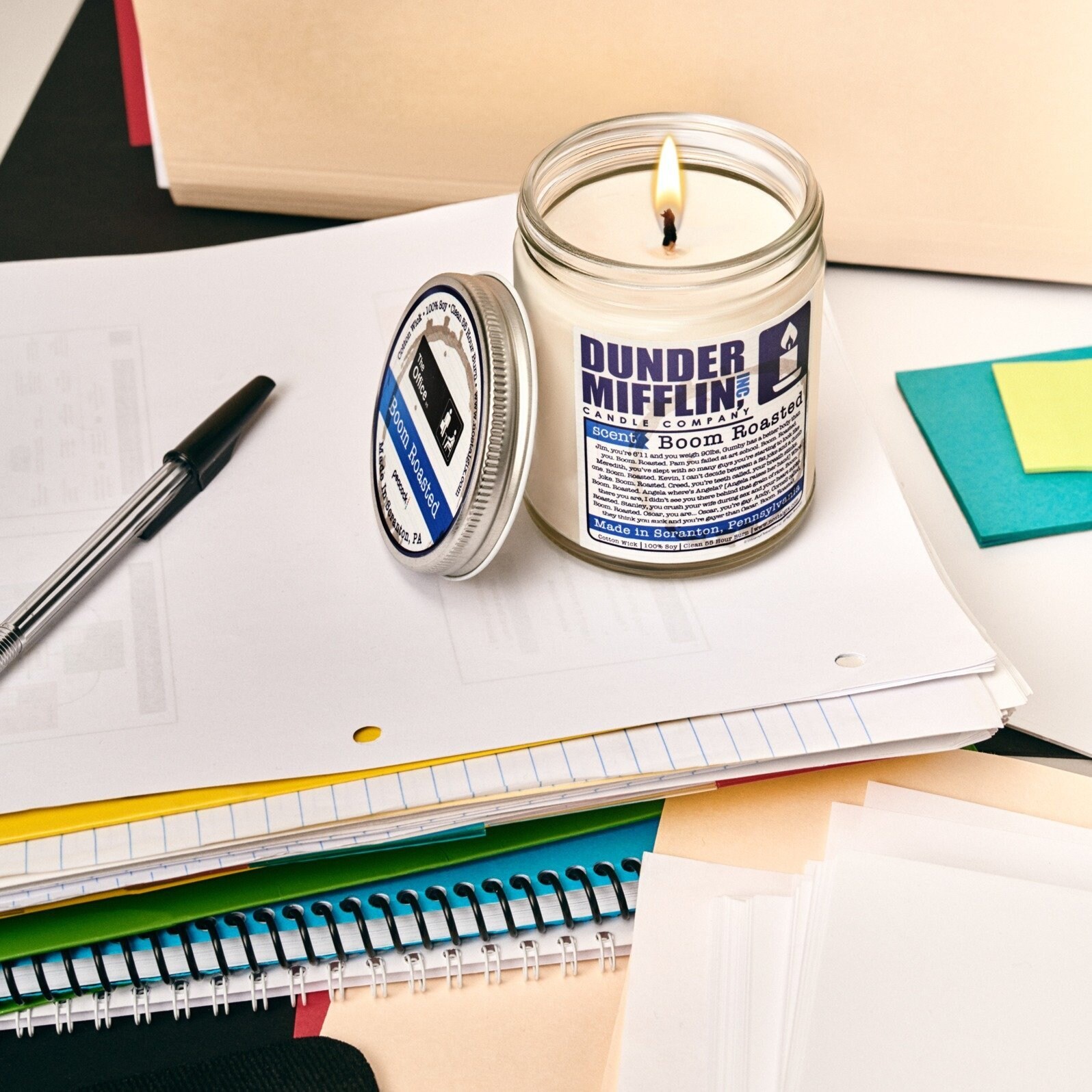 Boom Roasted Scented Candle the Office Funny Candles Etsy UK