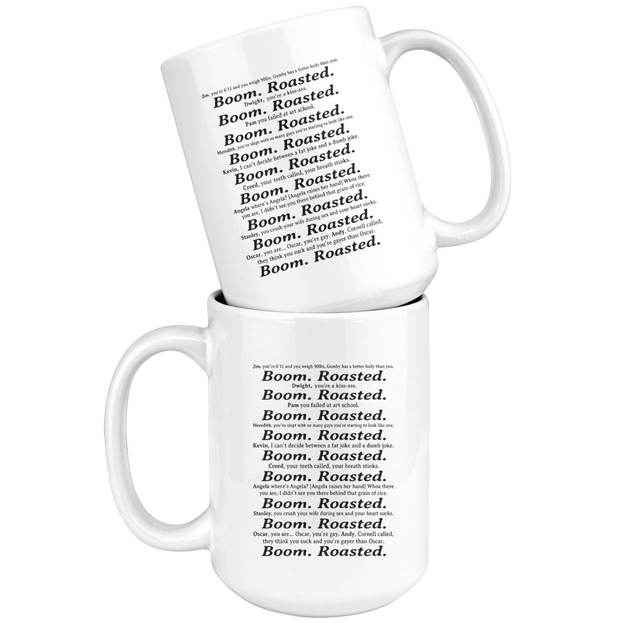 Boom Roasted the Office Coffee Mug Funny Coffee Mugs Etsy
