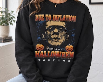 Frankenstein Halloween Sweatshirt, Classic Monster Crewneck, Horror Lover Sweater, Spooky Season Pullover, Gothic Fall Gift, Halloween Tee