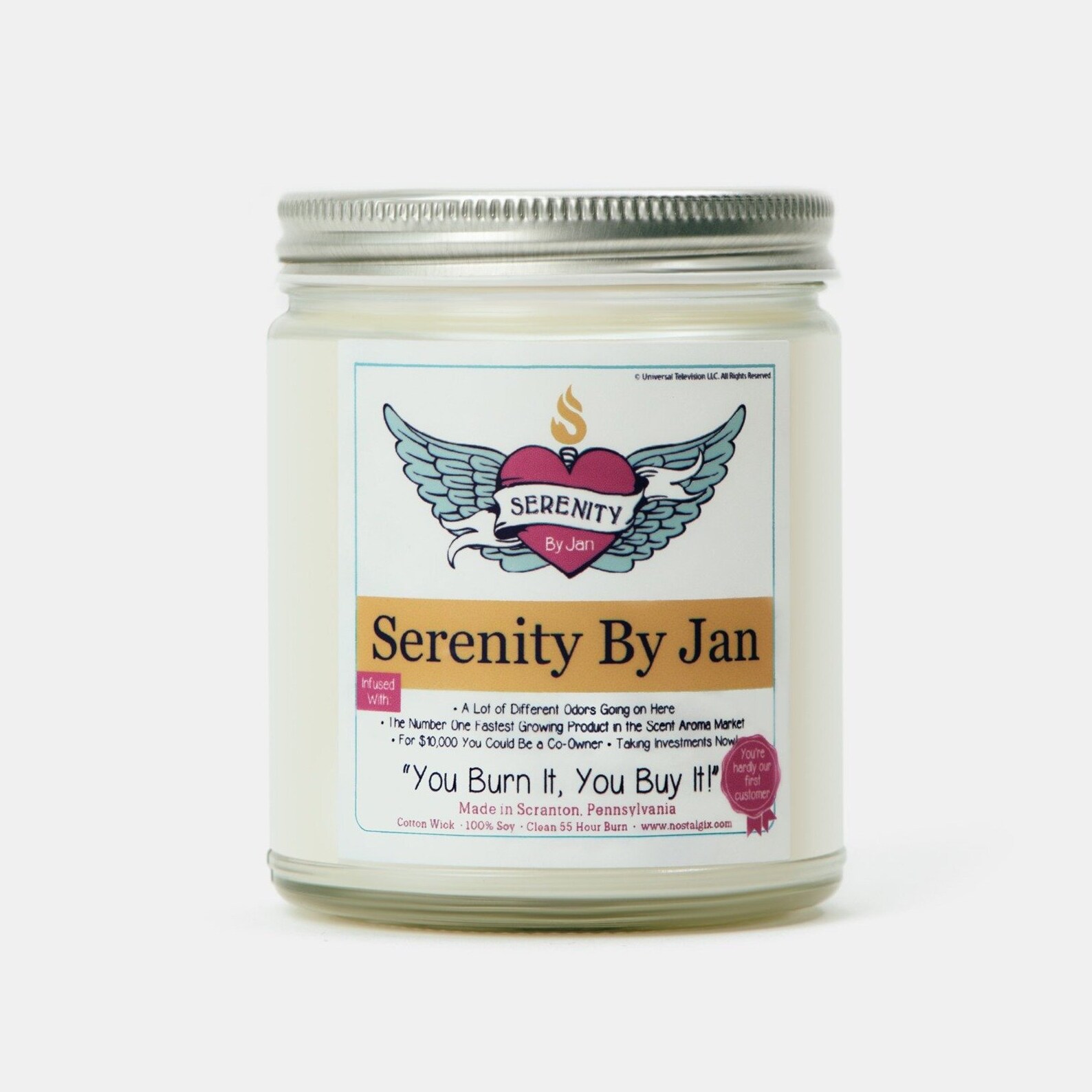 Serenity by Jan Candle Candles the Office Gag Gift Etsy