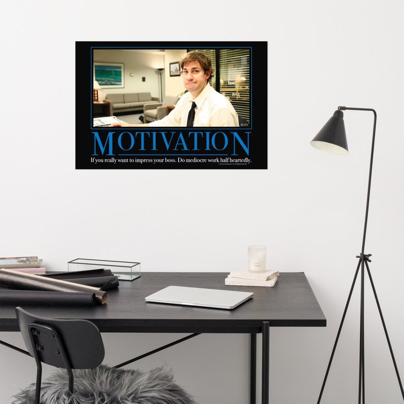 The Office Motivational Poster Motivation Jim Halpert The Office Gifts Posters Funny Posters Motivational Posters Gift Ideas image 3