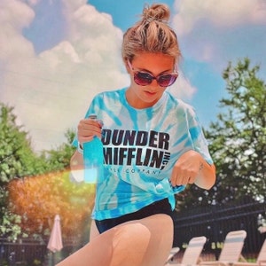dunder mifflin tie dye shirt
