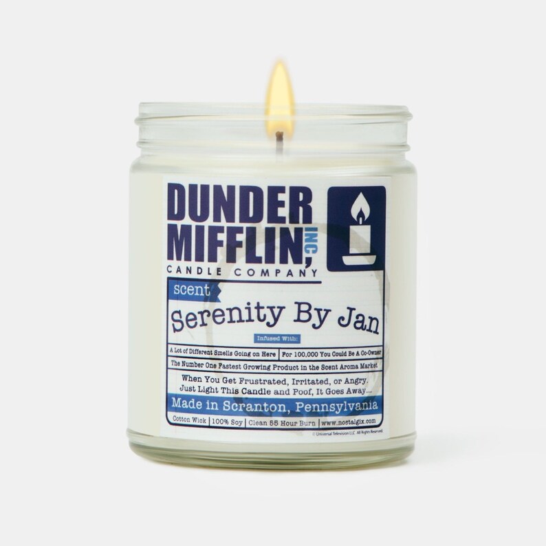 Serenity By Jan Candles From The Office Funny Candles Etsy