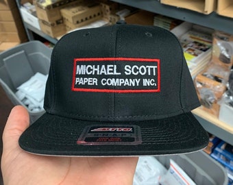 Michael Scott Paper Co. - Premium Snapback Hat Black | Dad Hats | Hats | Baseball Cap | The Office | Office Merch | Dunder Mifflin | Gifts