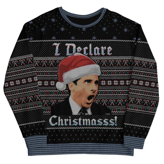The Office Michael Scott Ugly Sweater I I Declare Christmasss I Xmas Sweater I Christmas Sweatshirt I Christmas Gifts I the Office Gifts Etsy