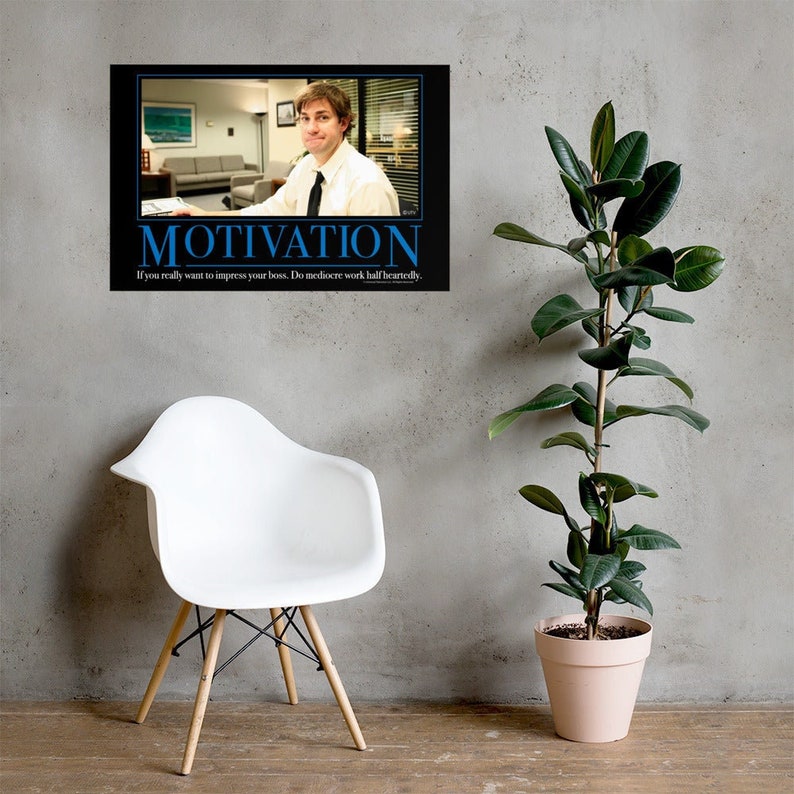 The Office Motivational Poster Motivation Jim Halpert The Office Gifts Posters Funny Posters Motivational Posters Gift Ideas image 2