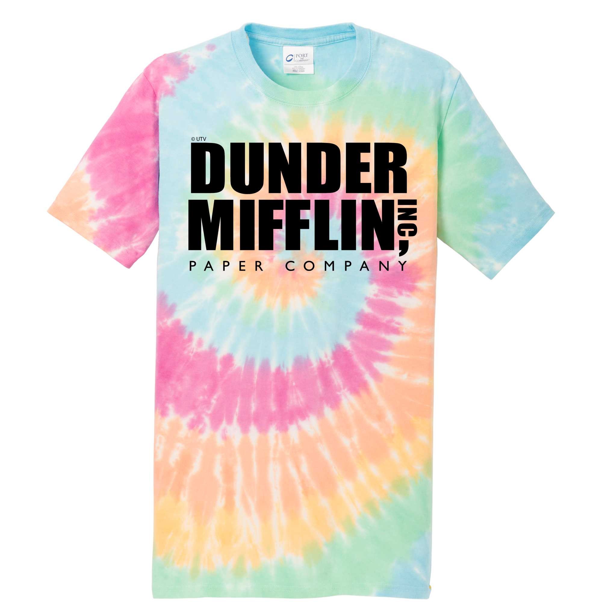 dunder mifflin tie dye shirt