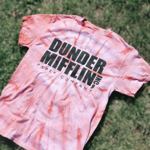 dunder mifflin tie dye sweatshirt