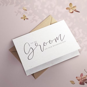 To My Groom on our Wedding Day  |  Groom Wedding Day Card