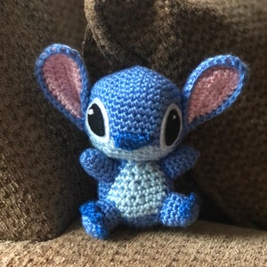 Lilo and Stitch - Stitch- Inspired Disney Plush Handmade Crochet Amigurumi Ohana Hawaii stuffed animal