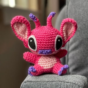 Lilo and Stitch -  Angel - Inspired Disney Plush Handmade Crochet Amigurumi Ohana Hawaii stuffed animal