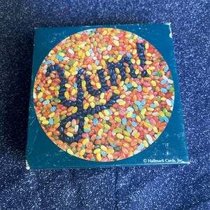 Vintage Springbok Mini Jigsaw Puzzle 60+ Pcs 7&quot; Jolly Beans Jelly Beans Holiday 1970&#39;s Jigsaw Puzzle Stocking Stuffer Birthday Gift PZL7231