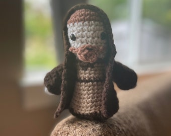 Obi-Wan Kenobi Inspired Star Wars Disney Plush Handmade Crochet Amigurumi stuffed animal Ben Jedi Master Darth Vader